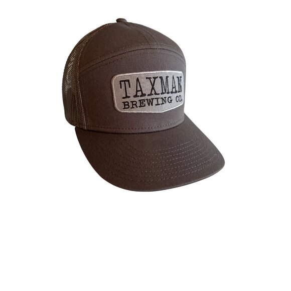 Taxman Brewing Co. Otto Cap Trucker Hat Brown Mesh Snapback - Picture 1 of 5